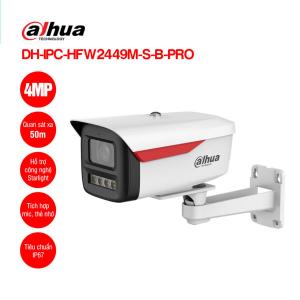 Camera IP 4MP WizColor DAHUA DH-IPC-HFW2449M-S-B-PRO